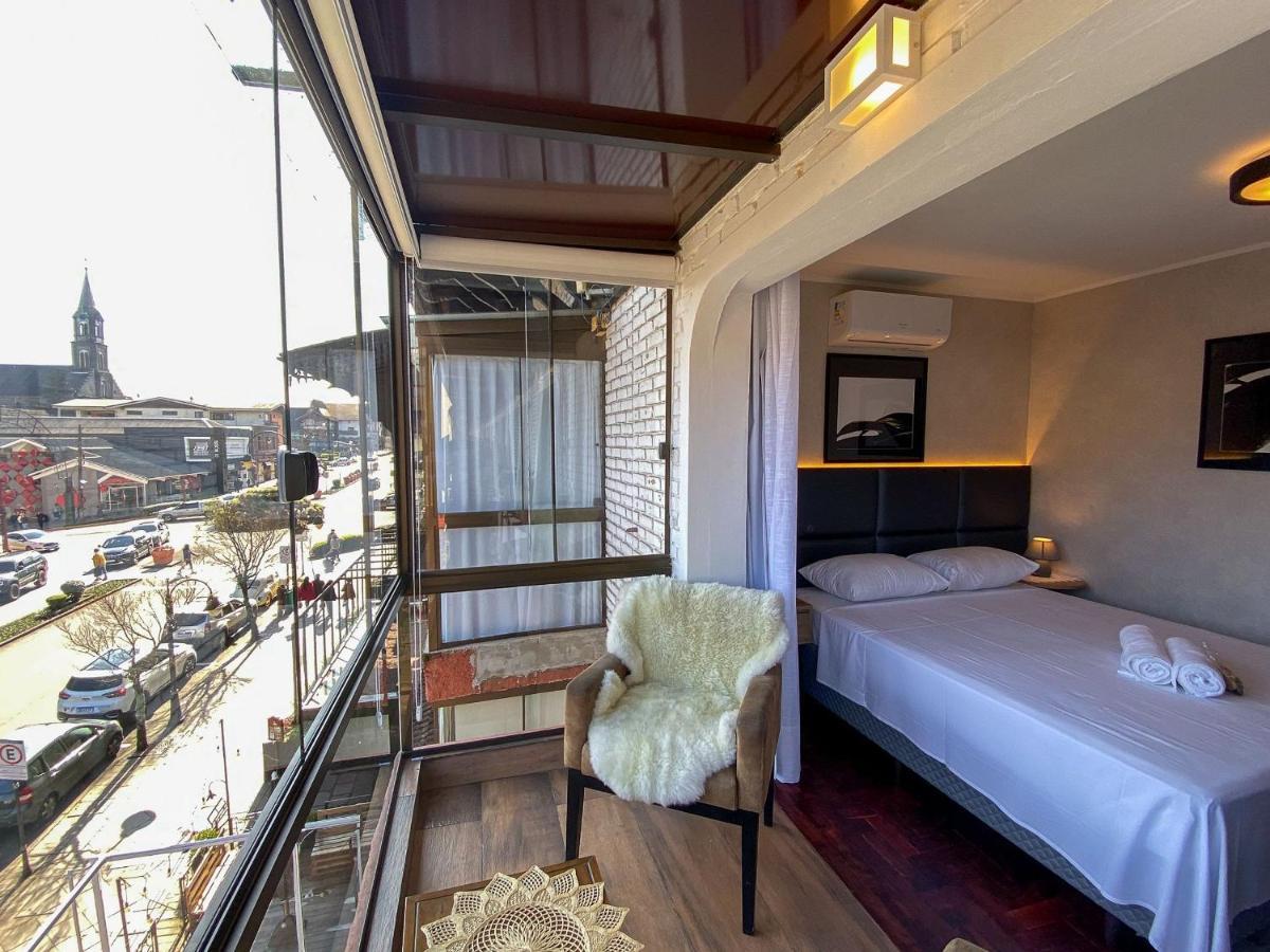 Apartamento Locar-In Gramado- 100M Rua Coberta Exterior foto